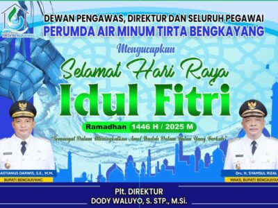 PERUMDA Air Minum Tirta Bengkayang Mengucapkan Selamat Hari Raya Idul Fitri 1446 H / 2025 M