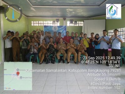 SOSIALISASI TARIF PEMAKAIAN AIR BERSIH DI DESA PASTI JAYA, SAMALANTAN