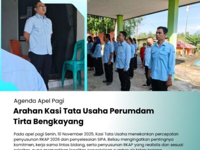 📍Apel Pagi: Penekanan Percepatan Penyusunan RKAP 2026 dan Penyelesaian SIPA